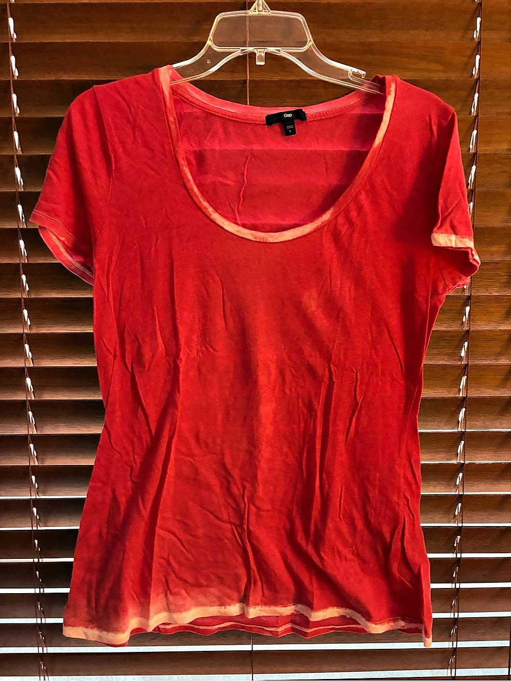 Vintage Gap Short Sleeve Tee in Red Size Large